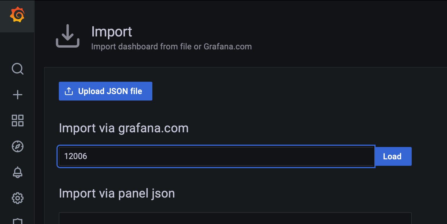 Grafana load Dashboard